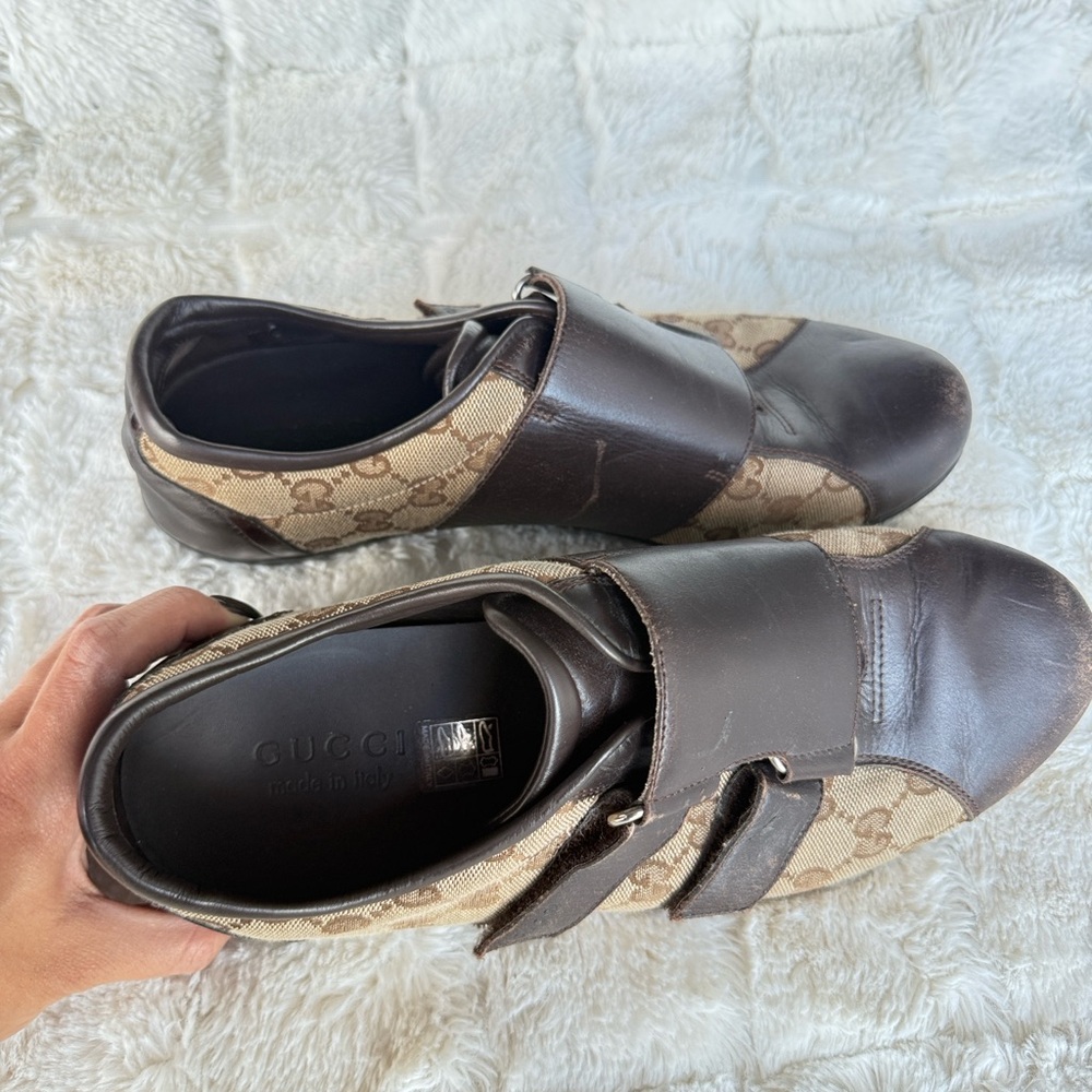 Gucci Brown and Tan Men's Sneakers - Picture 2 of 7